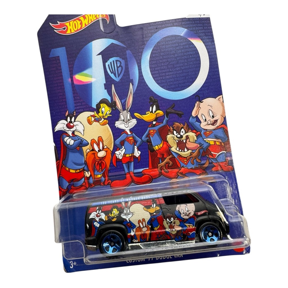Hot Wheels Custom ’77 Dodge Van Looney Tunes DC Super Heroes 100 Years WB 2022